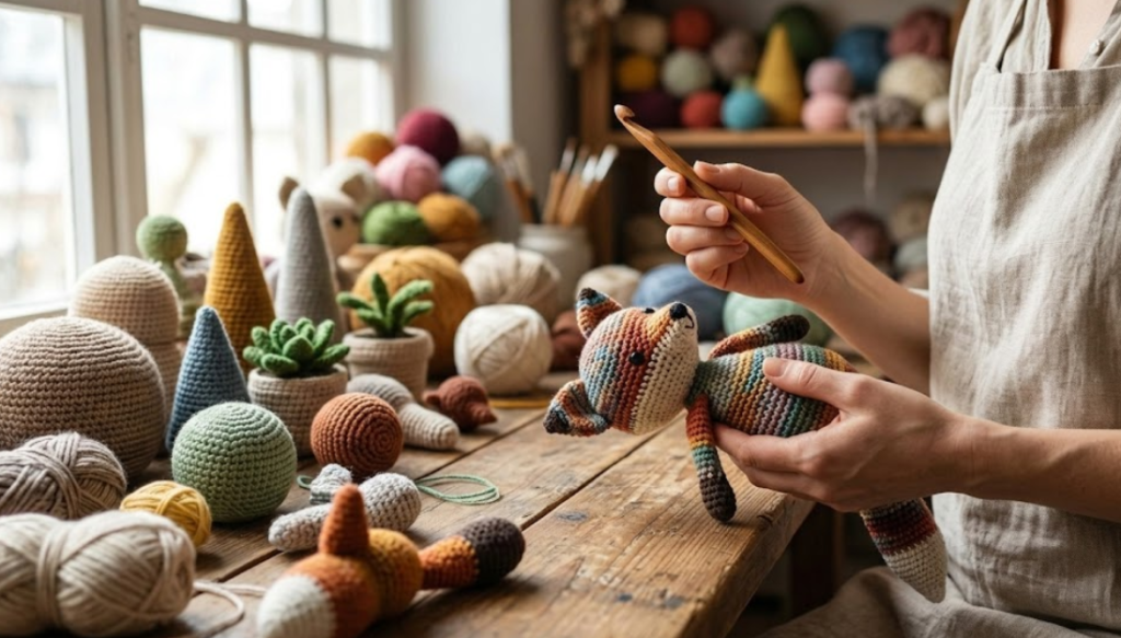 sculpting with yarn & hook