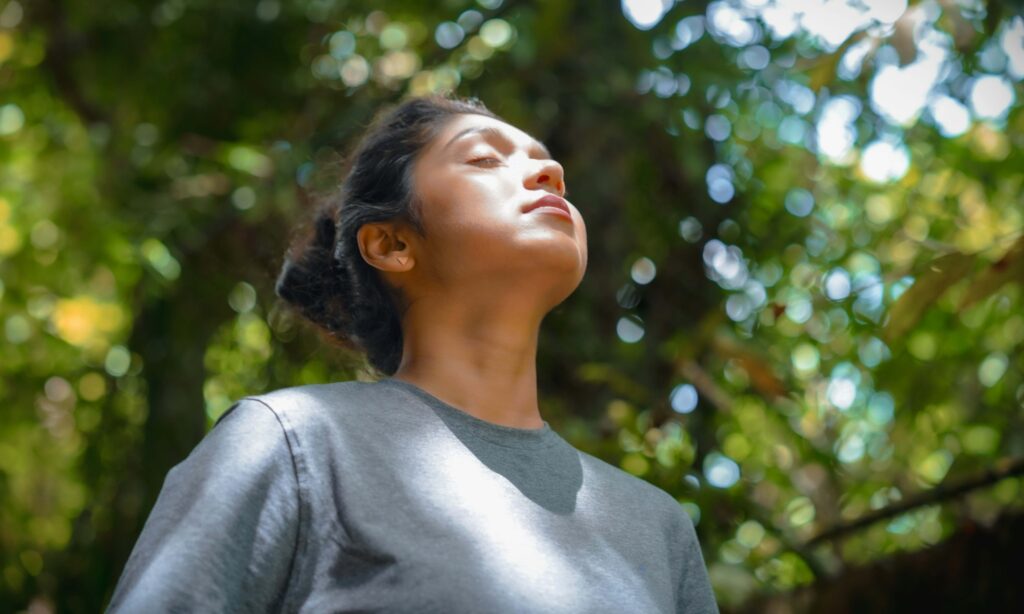 the 444 breathing exercise four four four to calm down anxiety